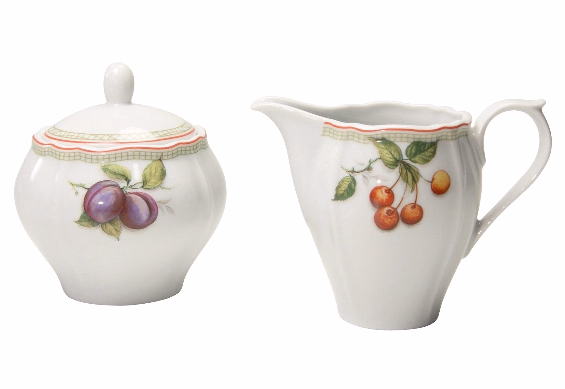 Creatable Orchard Sugar and Creamer Set white