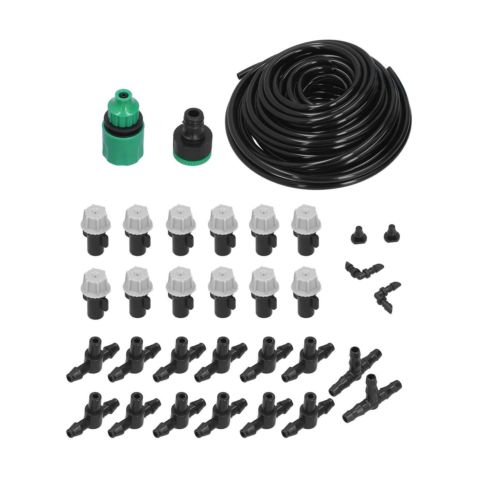 Neoglint Irrigation Kit 10m Hose Watering Sprinkler Punch Free Automatic Atomizing Nozzle Garden Irrigation