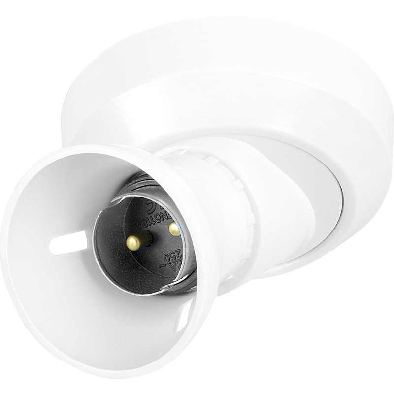 Crabtree 3432 Angle Batten Lamp Holder White