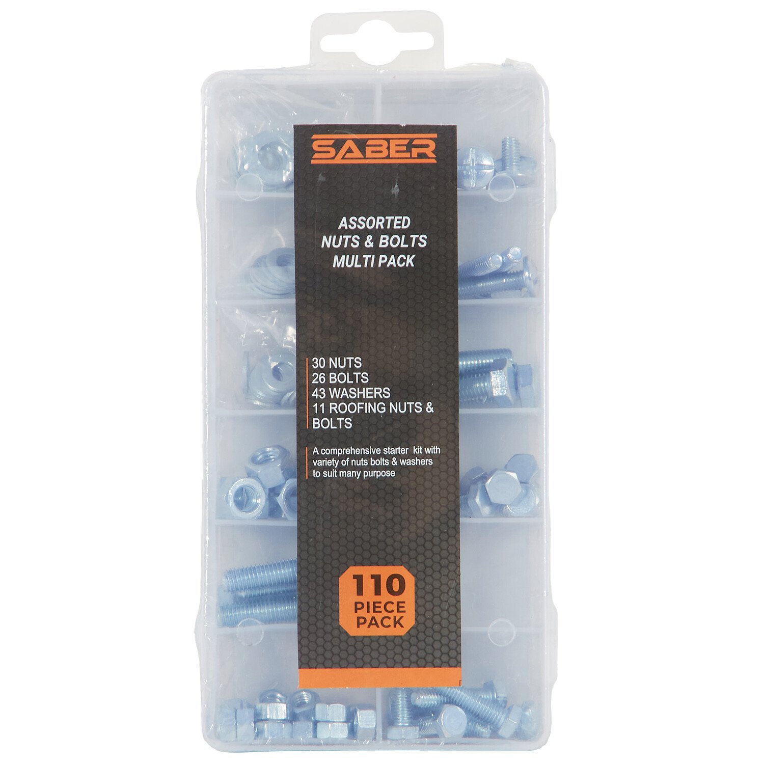SABER Assorted Nuts And Bolts Multipack