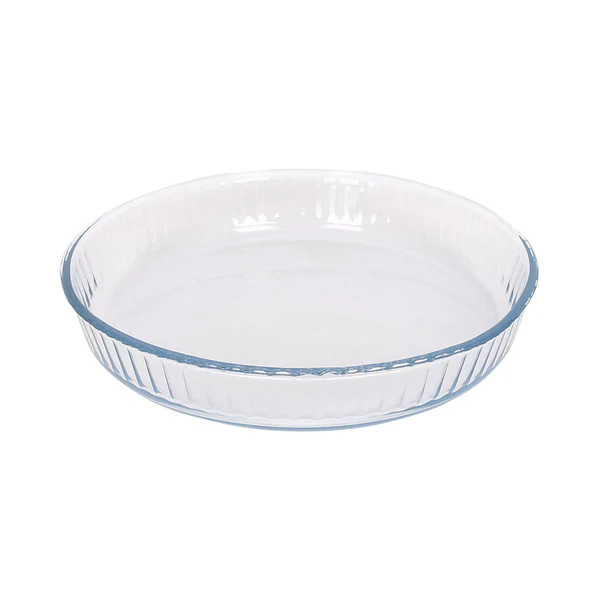 Argon Tableware Optical Round Glass Oven Dish - 26cm x 26cm