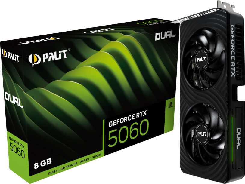 Palit Geforce Rtx 5060 Dual 8gb Gddr7 Graphics Card