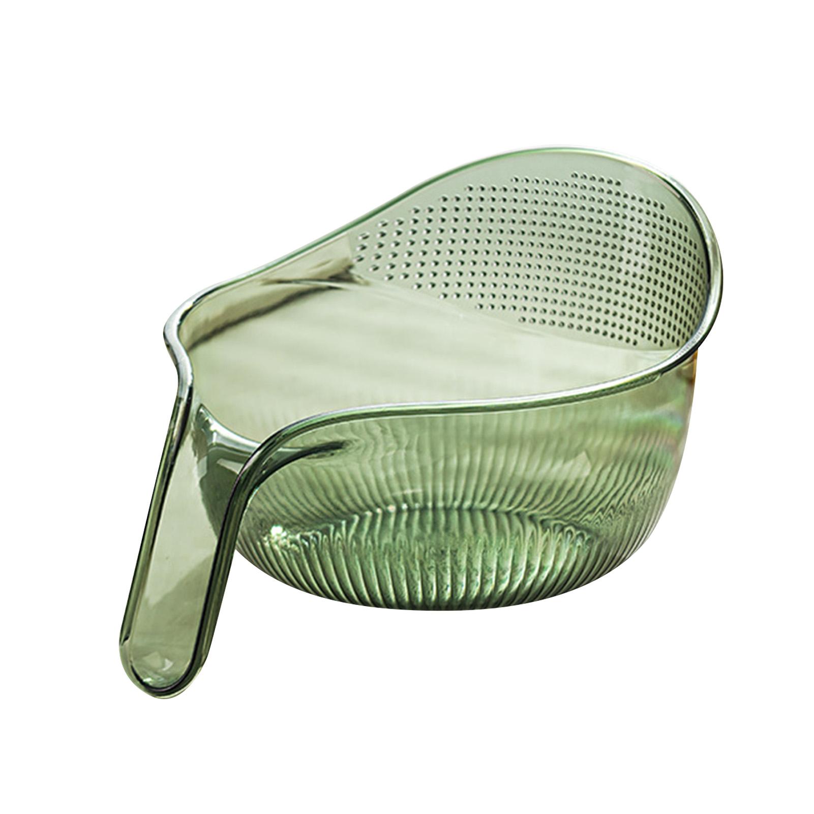 COSYHOME Plastic Rice Washer Strainer Colanders with Handle for Vegetable Bean Fruit Pasta Kitchen