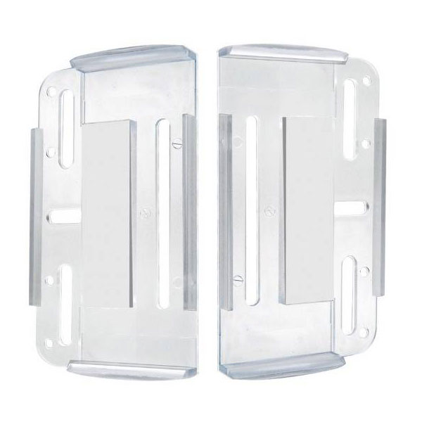 HP Autozubehör 18509 Licence plate holder Simple-Fix Black Plastic...