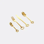 Seletti - Keytlery Cutlery Set - 24 Piece - Gold