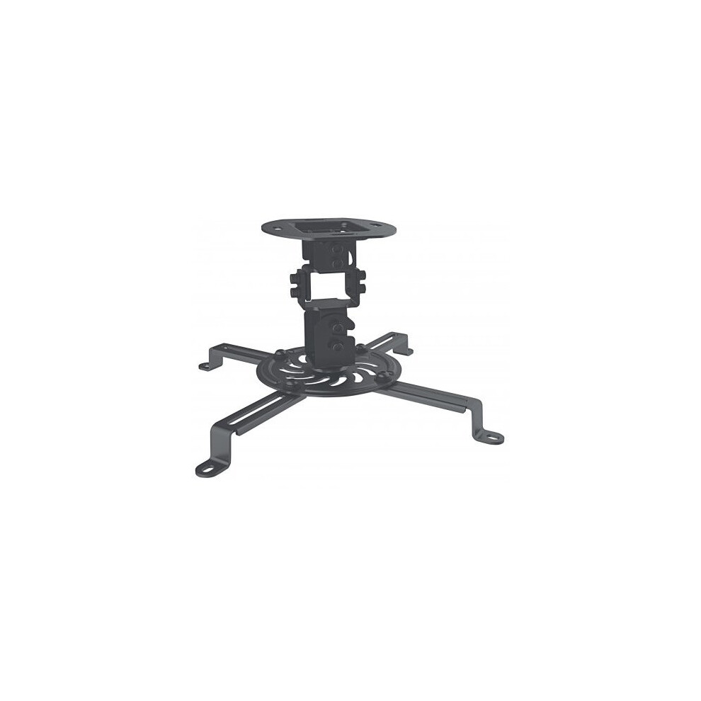 Manhattan Projector Mount Ceiling Universal Tilt Swivel &amp; Rotate Height: 15cm Max 13.5kg Black Lifetime Warranty