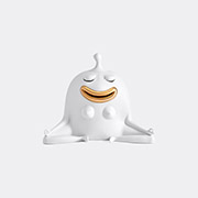 L'Objet - Haas Meditator Incense Burner - White/Gold
