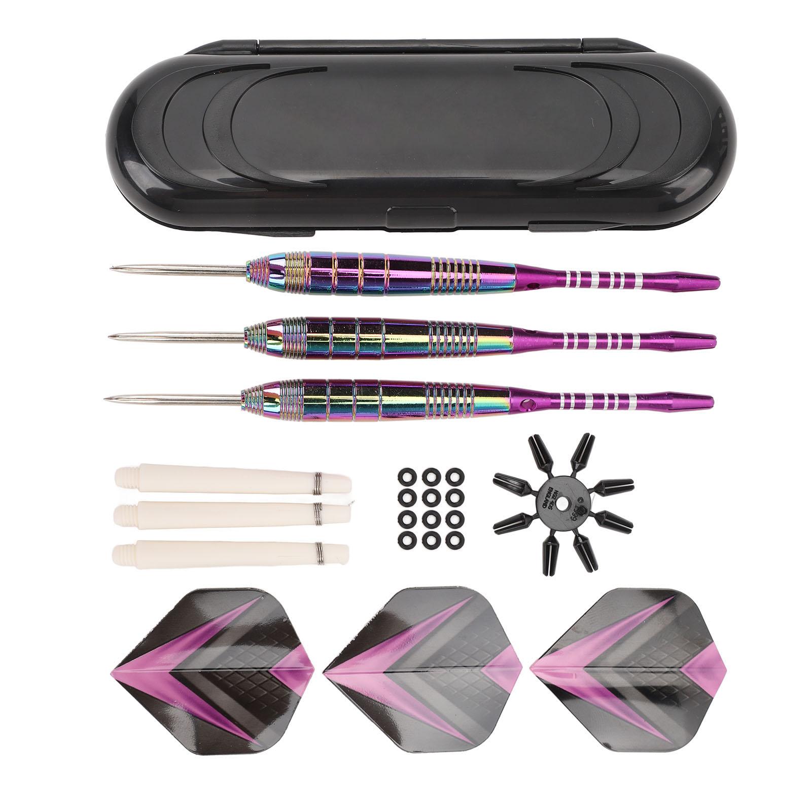 Fishine Darts Set Professional Efficient Portable Lightweight Aluminum Shaft Steel Tip Darts Kit for