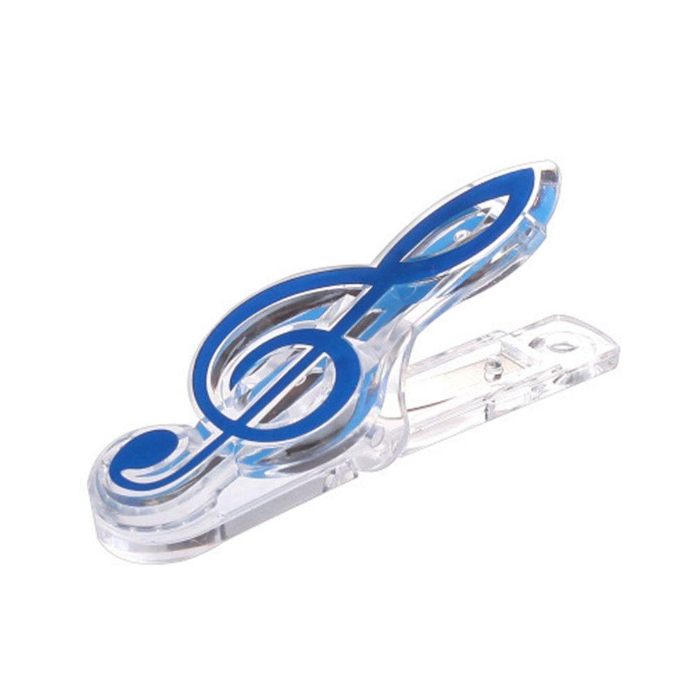 NATAWA Lovely Letter Paper Clip Piano Music Book Paper Sheet Plastic Musical Note Spring Holder Folder Office Binding Supplies