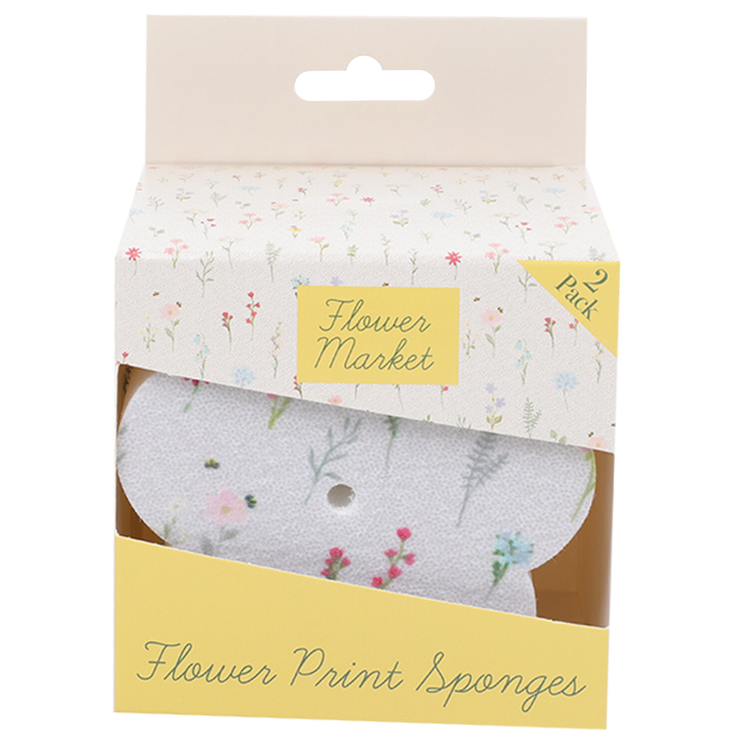 Flower Market Flower Print Sponges