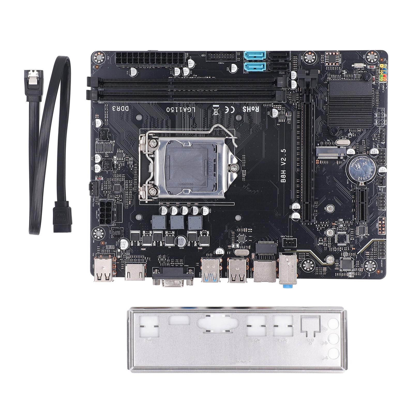 DIYelecs B8H H81 Computer Motherboard Dual DDR3 Channel Gaming Motherboard LGA1150 Computer Mainboard