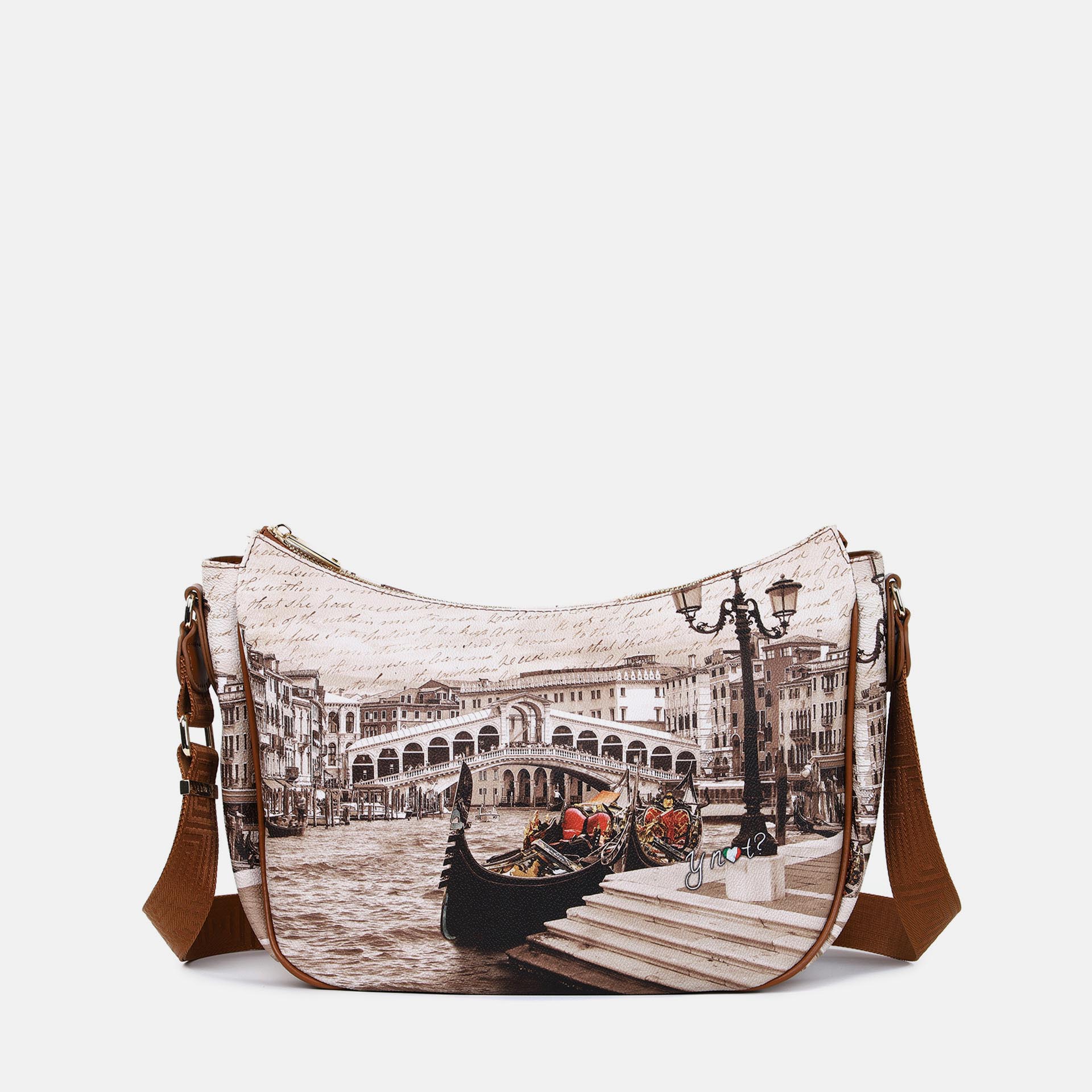 Ynot ? Borsa Sacca Yes Bag Stampa Città Venice Postcard