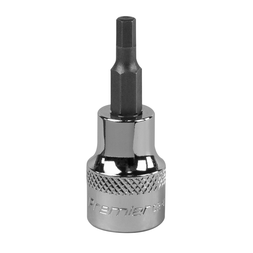 Sealey SBH007 Hex Socket Bit 4mm 3/8"Sq Drive