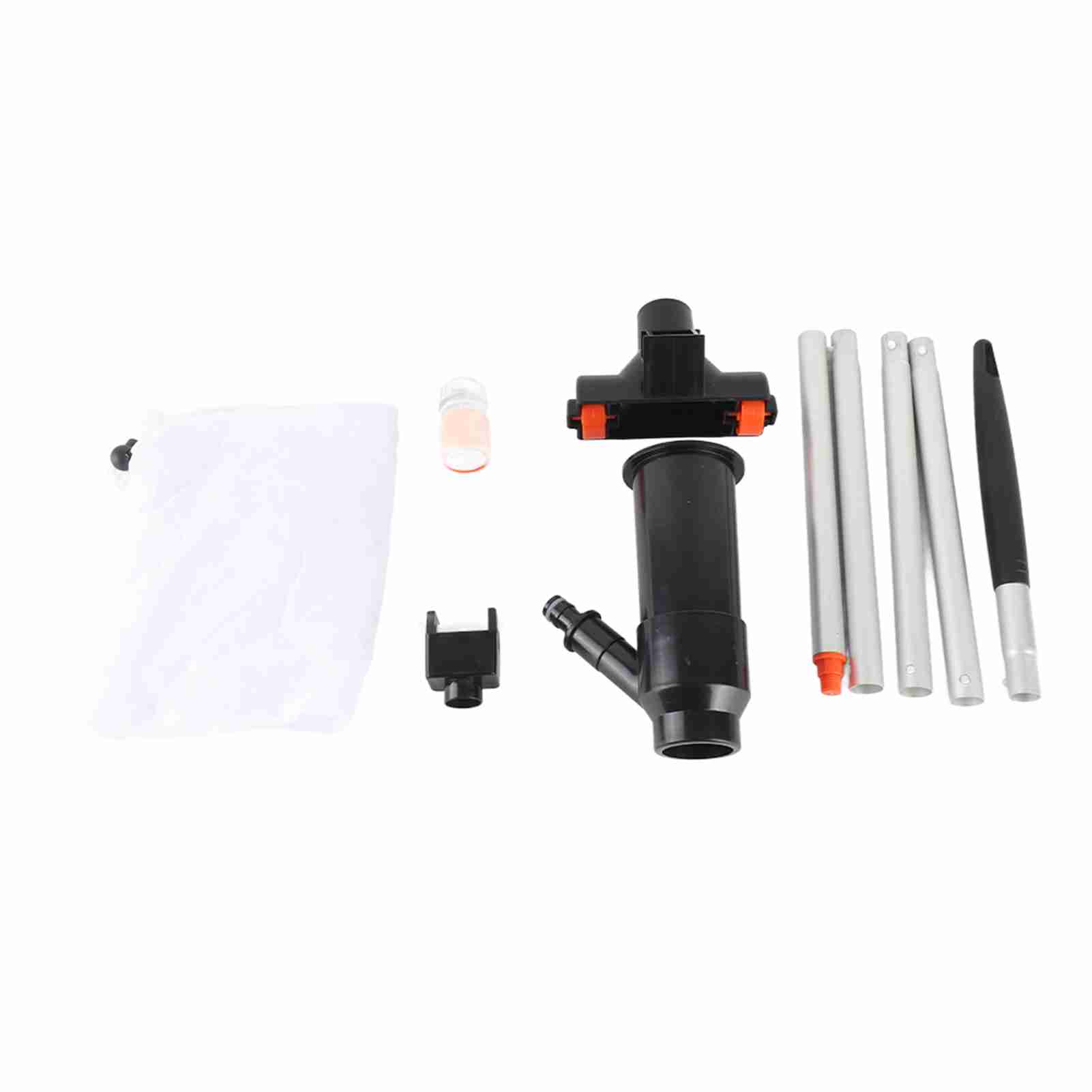 Lixada Portable Swimming Pool Pond Fountain Vacuum Cleaner Cleaning Tool white