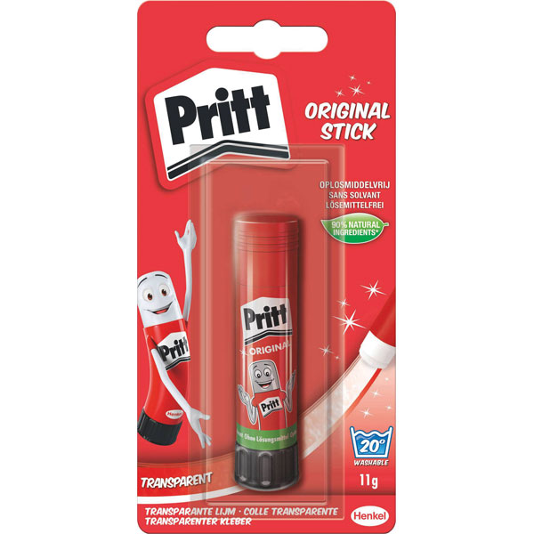 Pritt PK411 Original Glue Stick 11g, Smooth & Even Application