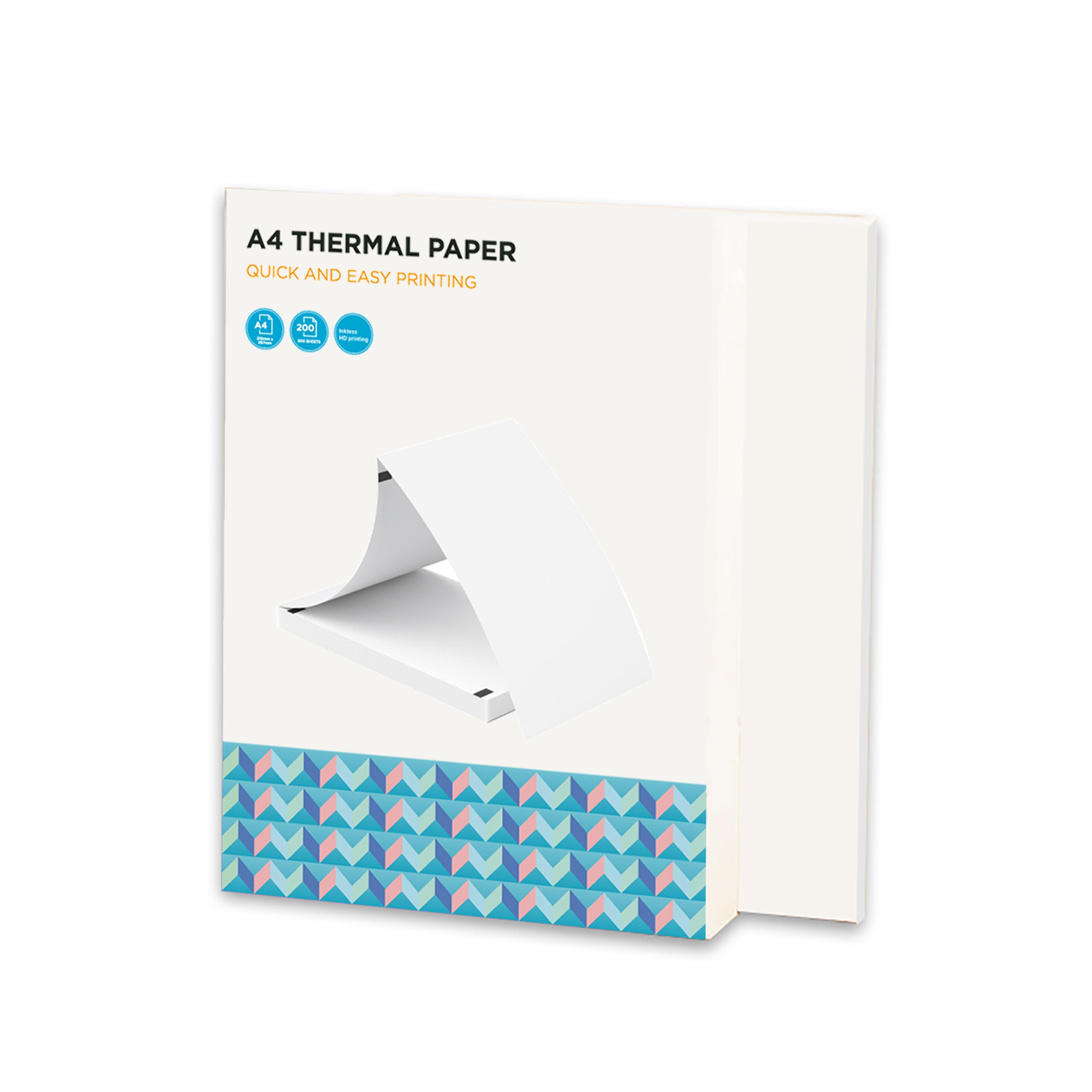 HONOR ELECTRONICS Thermal Paper 200 Sheet US Letter Size Fan folded Printing Paper for Thermal Printer BPF-free A4 Size