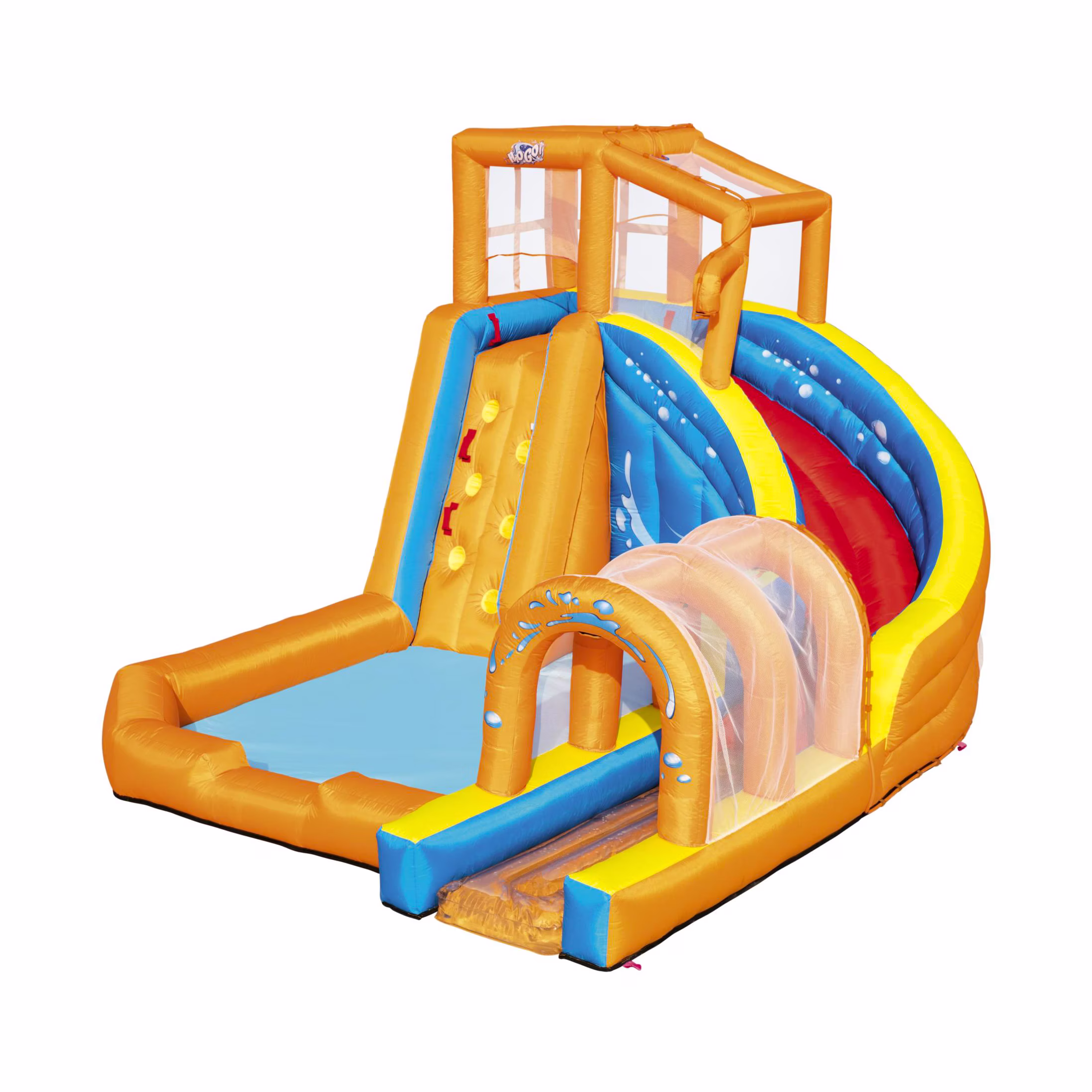 Bestway H2ogo! Mega Water Park With Continuous Fan Turbo Splash, 365 X 320 X 270 Cm