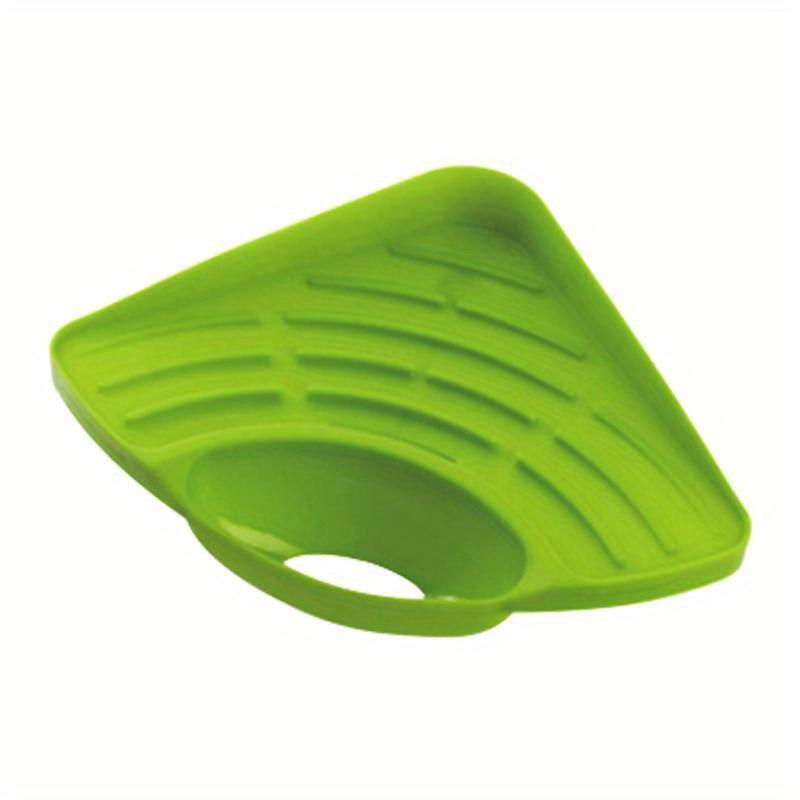 SZwatch Kitchen Sink Corner Drain Basket Shelf Fruit Vegetable Drain Basket Sink Drain Rack Sponge Holder Organizer Kitchen Accessories
