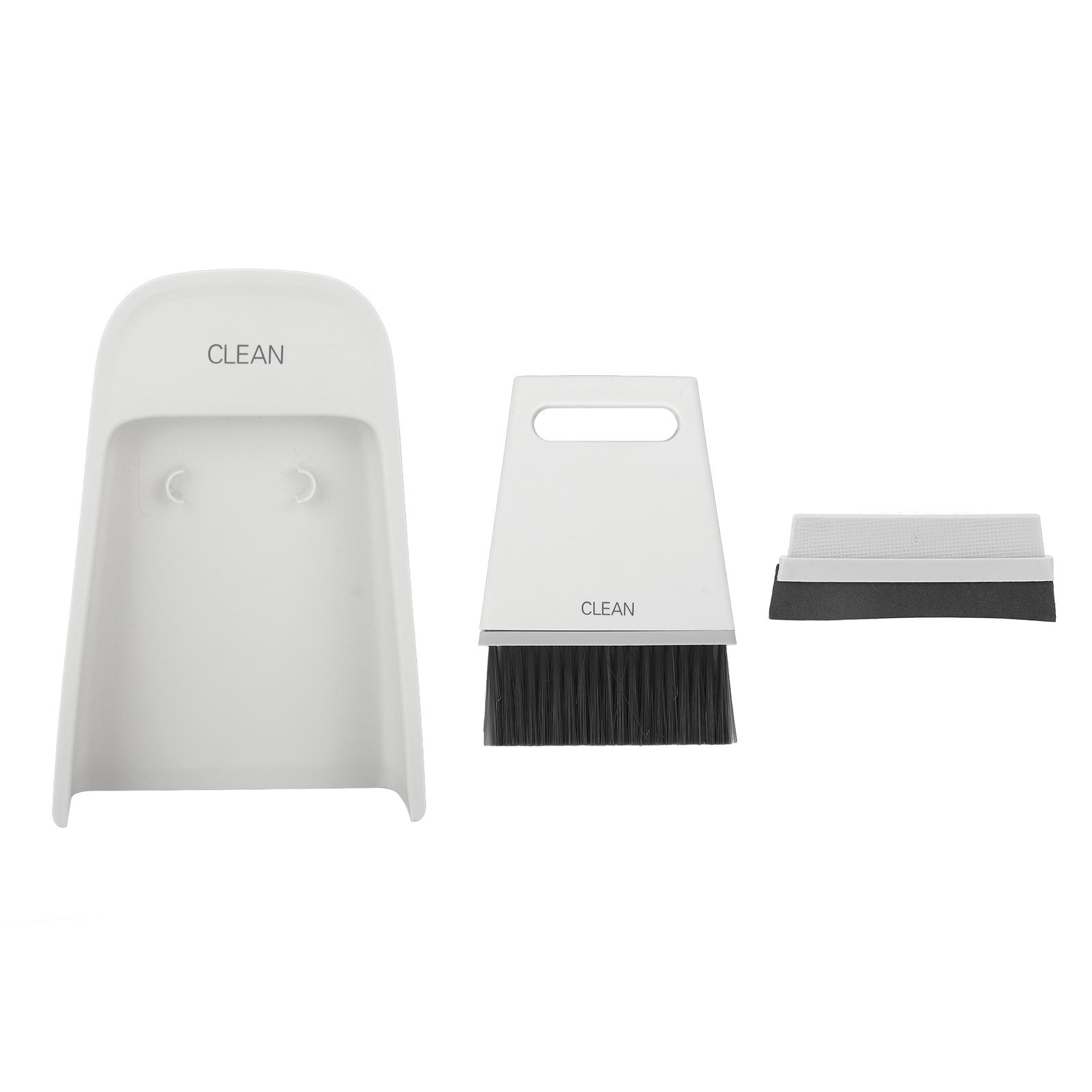COSYHOME Mini Dustpan Brush Set Broom Dustpan Brush Small Dust Pan 2 Brush 1 Dustpan for Table Countertop