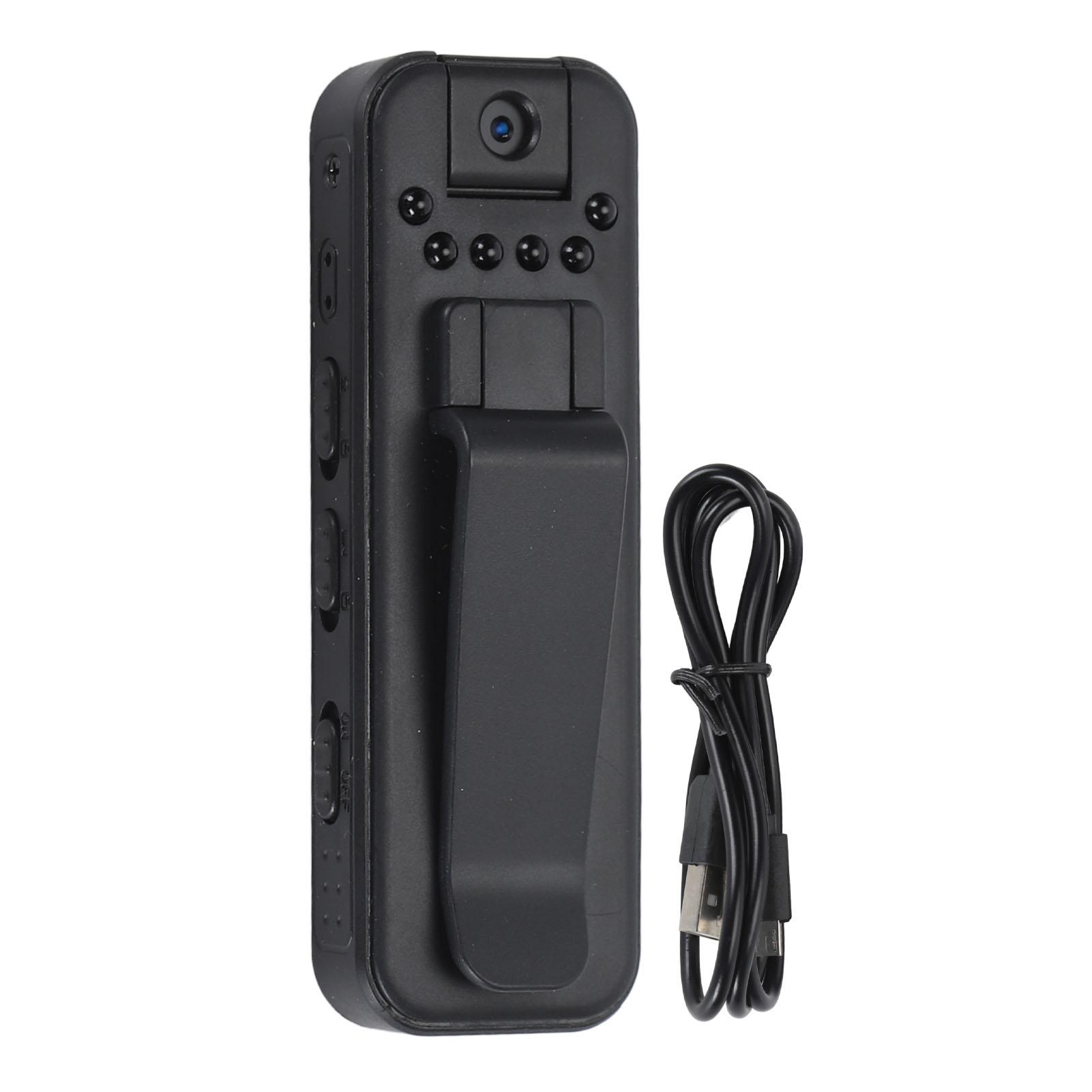 DIYelecs Portable Video Camera Clip On 1080P HD Pocket Video Camera Wearable Video Recorder Pocket Camcorder