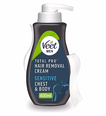 Veet For Men Body and Chest Hair Removal Cream 400ml-No Colour No Colour