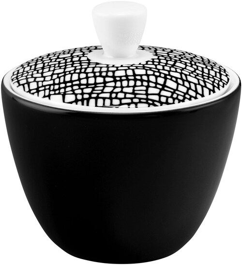 Seltmann Weiden Life Fashion 260g Sugar Bowl white,black