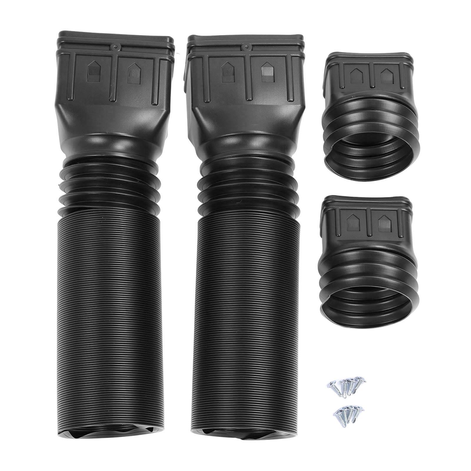 Vestidos 2 Set Gutter Downspout Extension Flexible 21in to 58in Drainage Pipe Extension for Residential Use