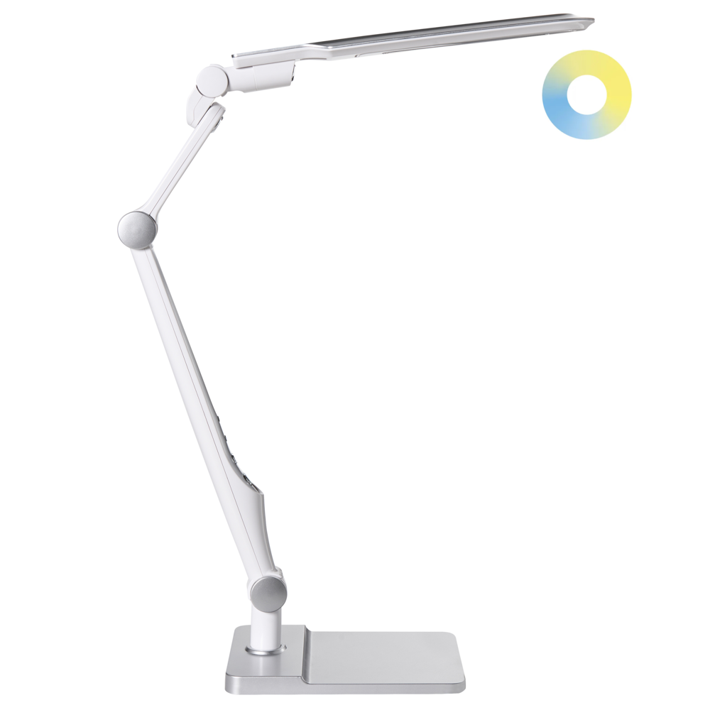 Beliani Modern Led Desk Lamp Pegasi Silver