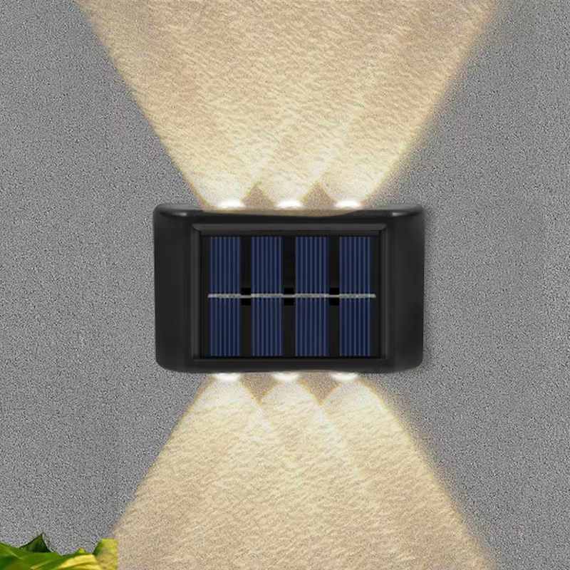 SHENZHITECH Solar LED Light, Outdoor Waterproof Wall Lamp, Dusk to Dawn Fence Lighting for Garden Yard Porch