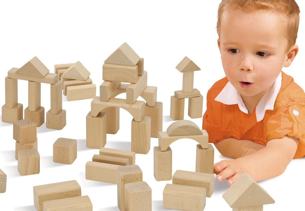 Eichhorn Holzbausteine natur 100 Stück