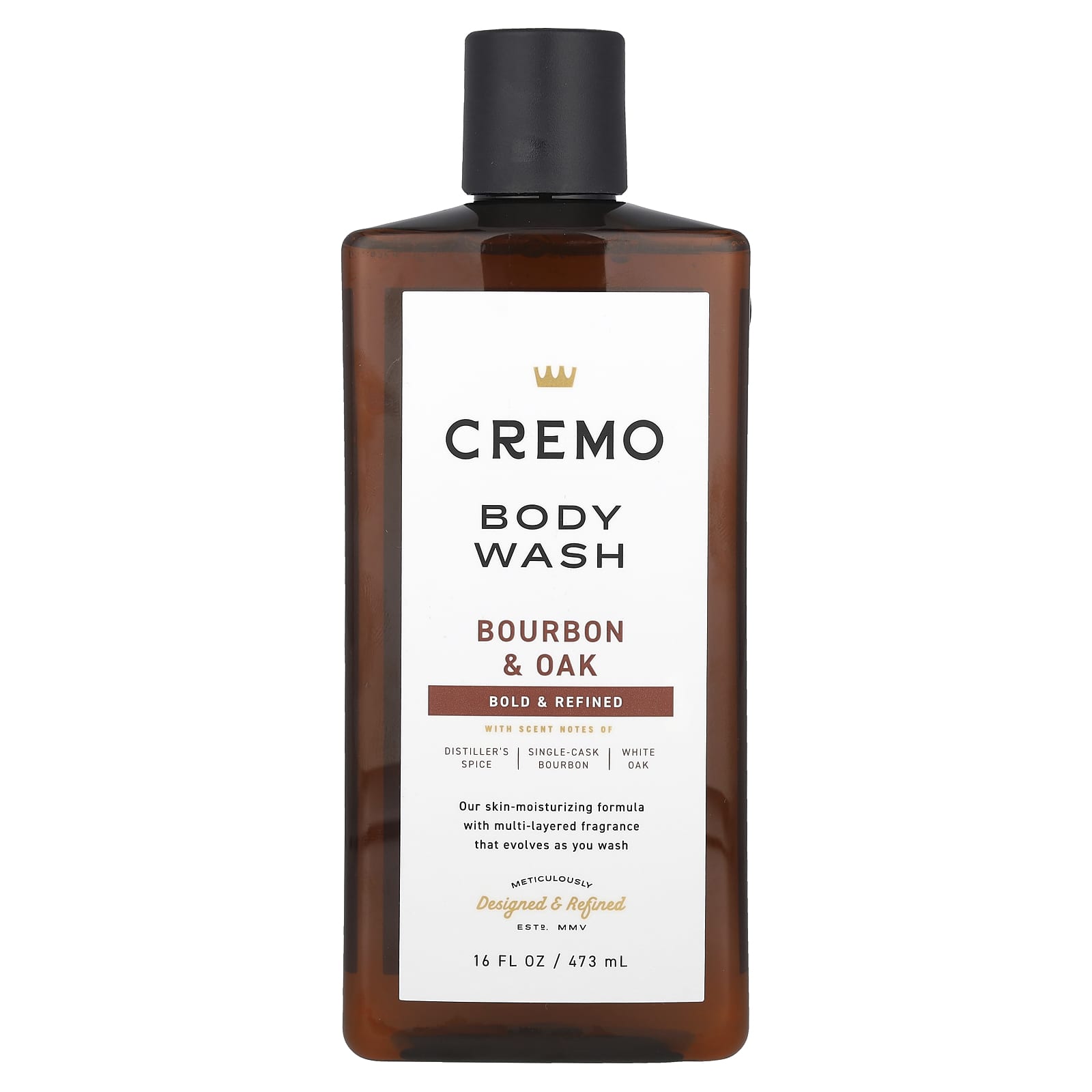 Cremo Body wash Bourbon & Oak Body Wash for Men 473 ml
