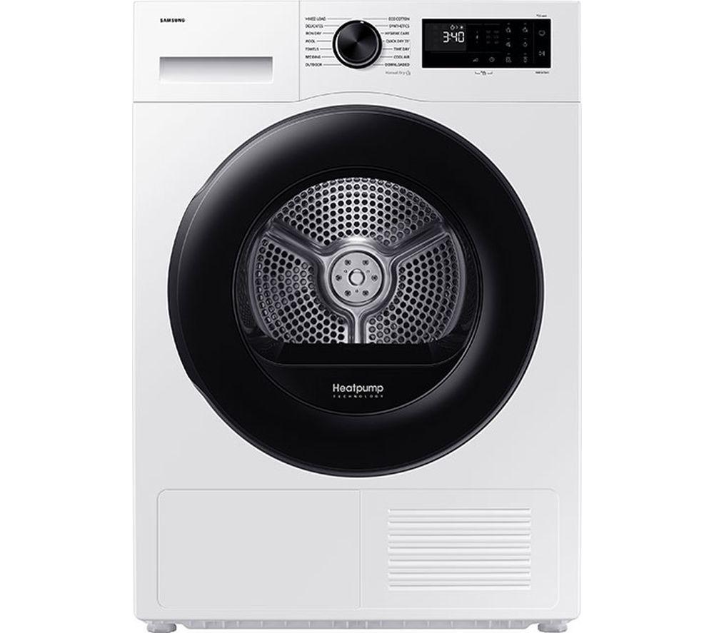 Samsung Series 5 Ai Energy Dv90dg52a0aeeu Wifi-enabled 9 Kg Heat Pump Tumble Dryer - White, White