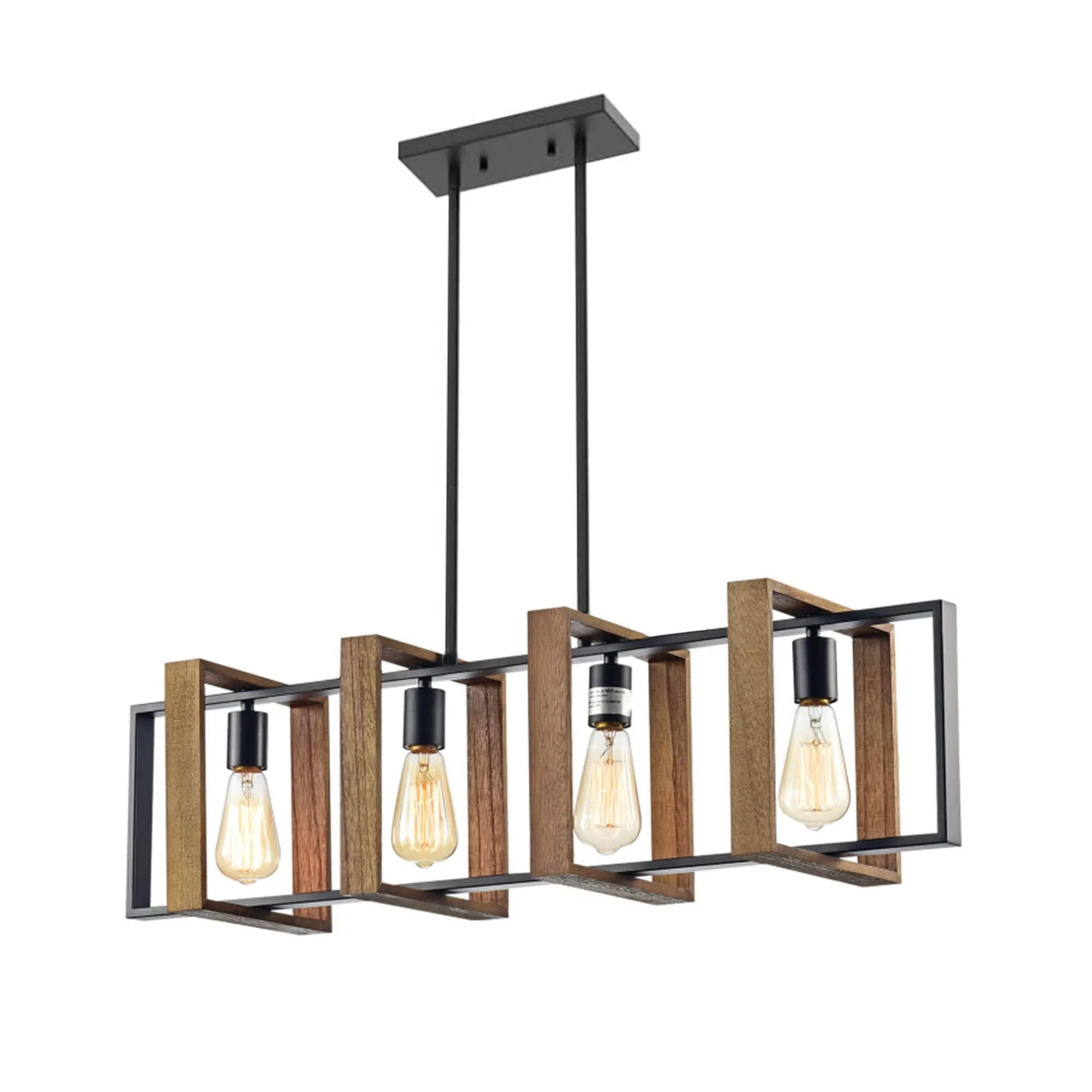 TOOLIGHT Ceiling Lamp Chandelier Toolight App1583-4Cp Black Brown