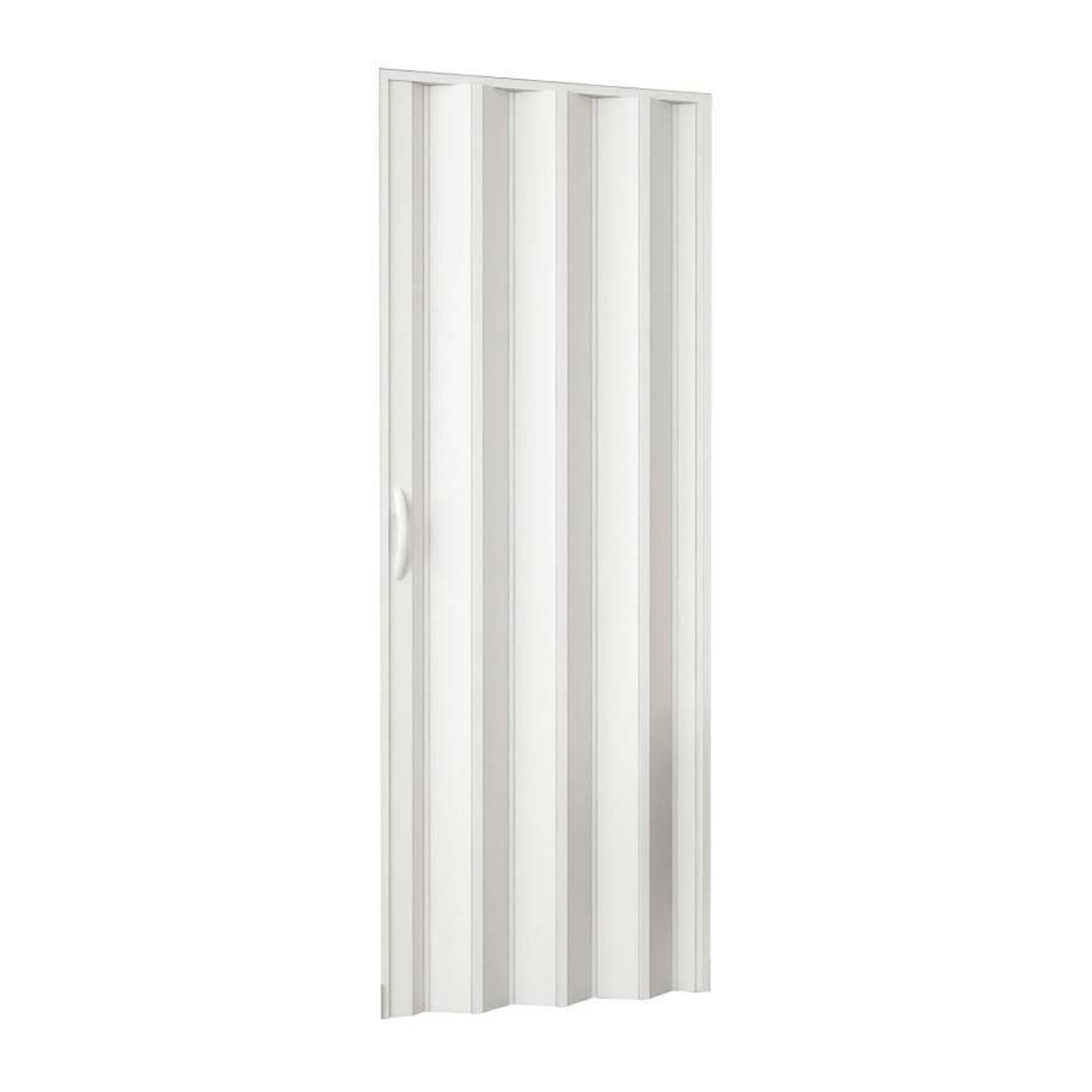 Nessuno Porte a soffietto PVC bianco laterale chiusura magnetica 82x210 cm