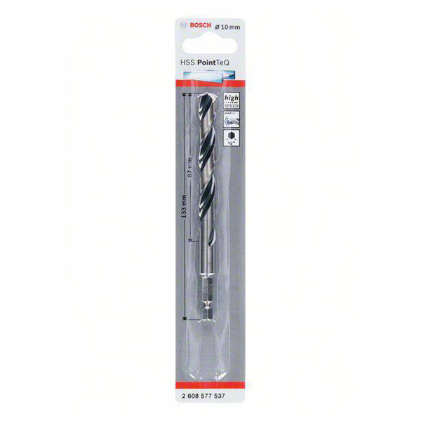 Bosch Accessories Hss Pointteq Hex Drill Bit - 10.0mm