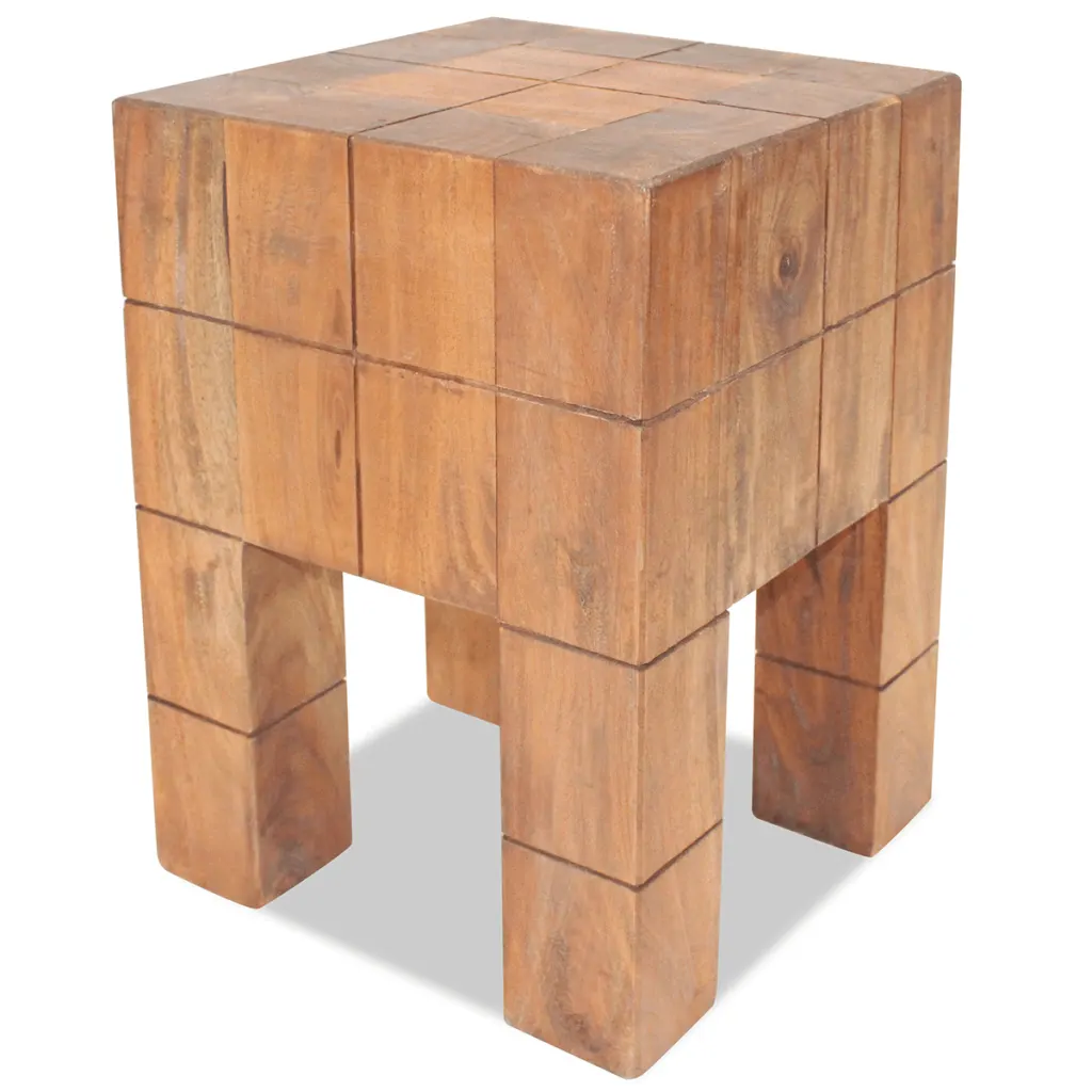 VidaXL Stool Solid Reclaimed Wood