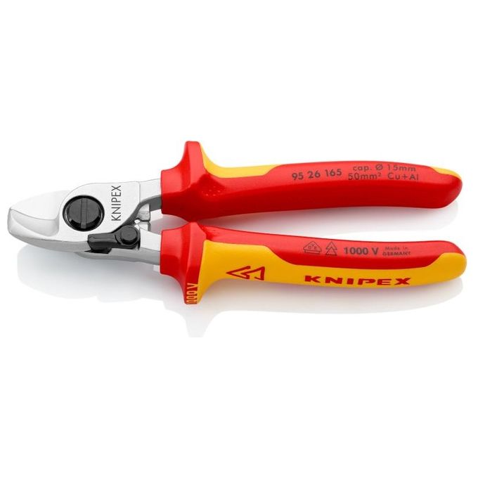 Knipex 95 26 165 Vde Cable Shears With Opening Spring