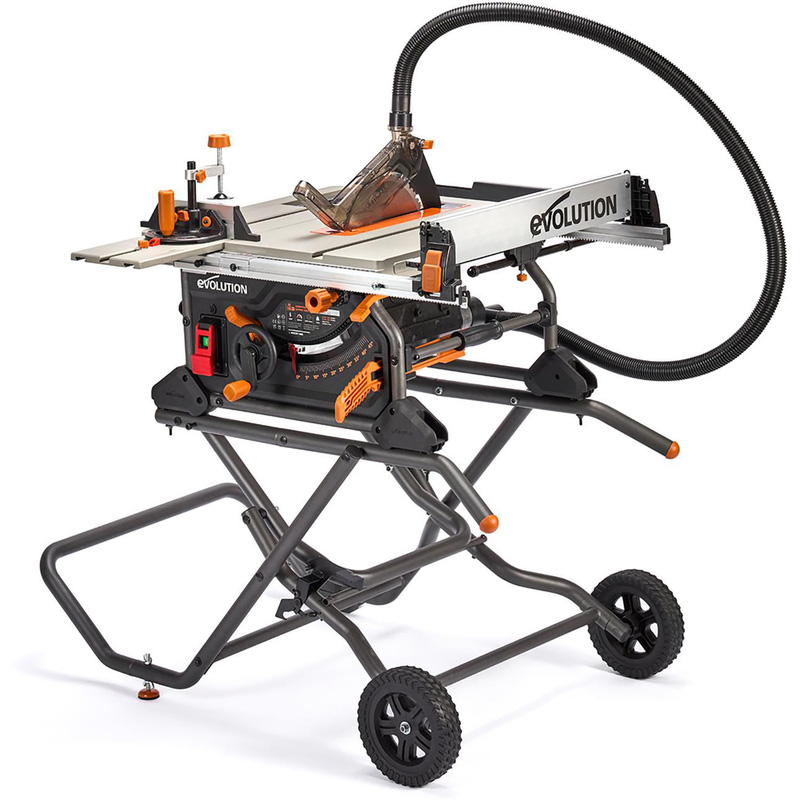 Evolution R255tblx+ 255mm Table Saw With Stand Plastic