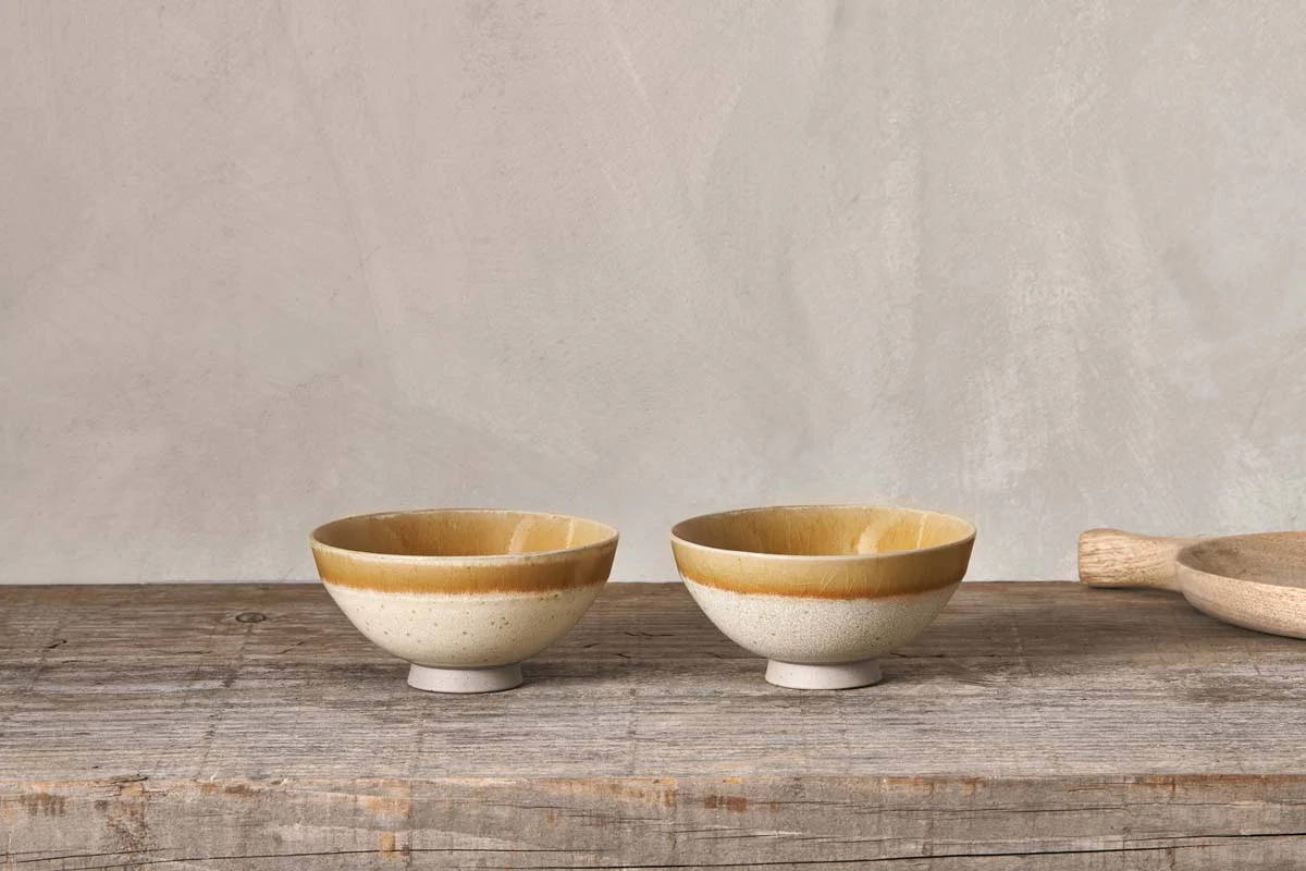 Nkuku Arici Bowls Set Of 2 | Serveware | Sand