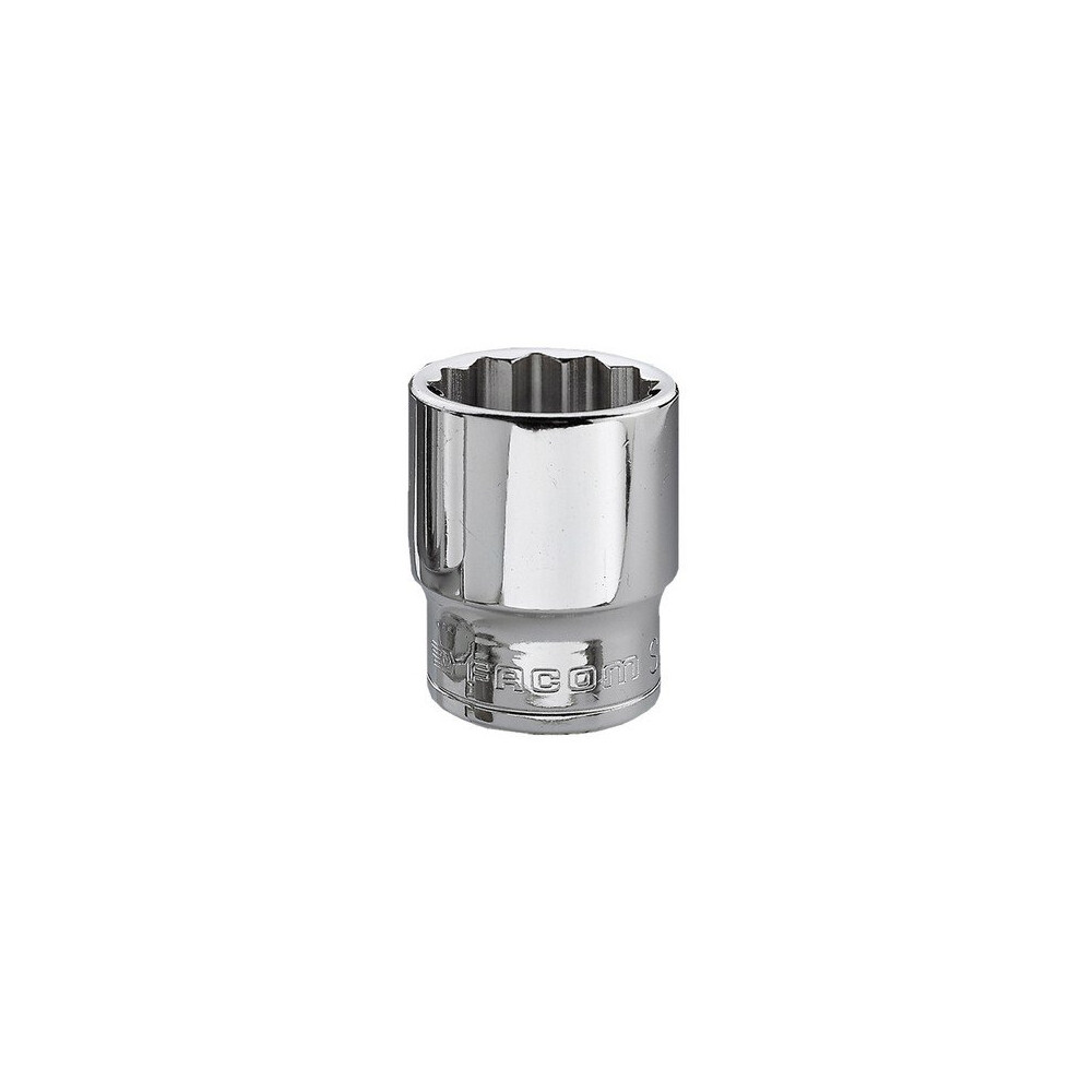 Facom 10mm Bi-Hex Socket With 3/8 in Drive, Length 27 mm