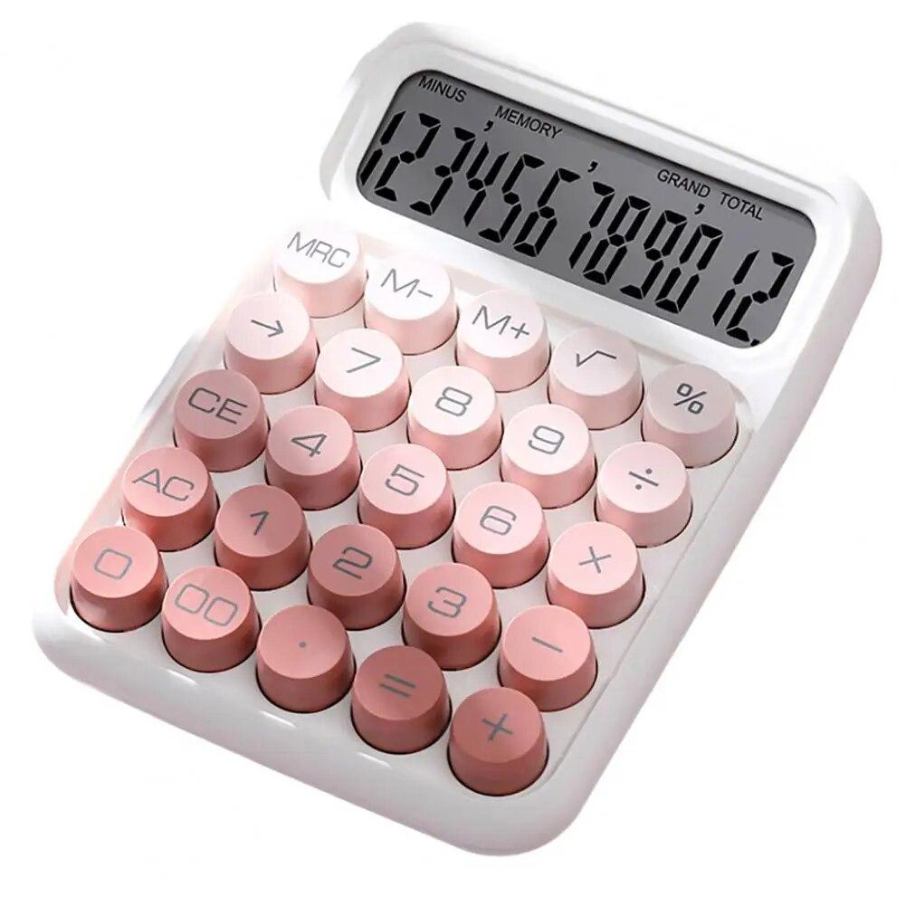 Love Home Garden (Pink) Mechanical Calculator With Lcd Display