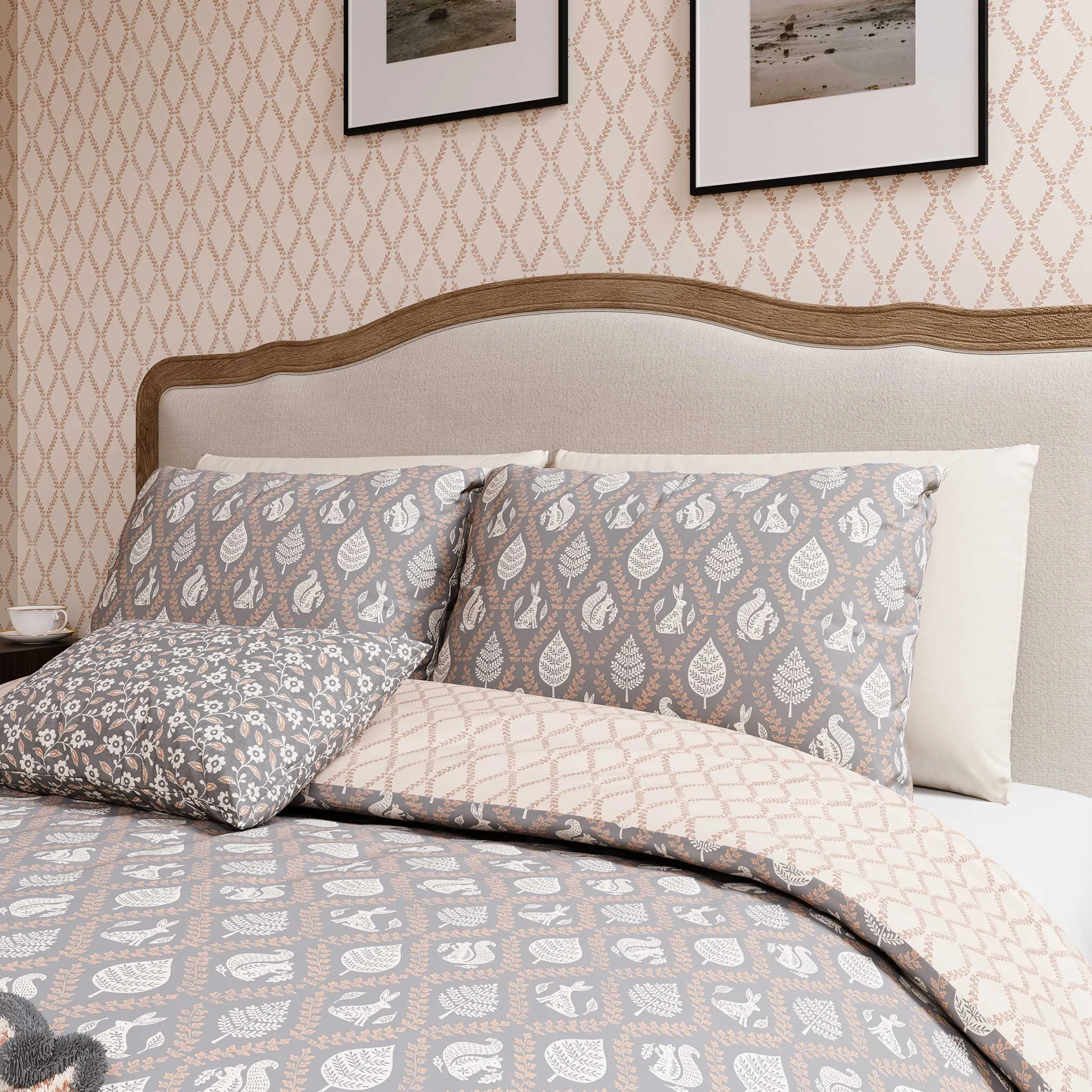 Helena Springfield 'Woodland Trellis' Cotton Duvet Cover Set