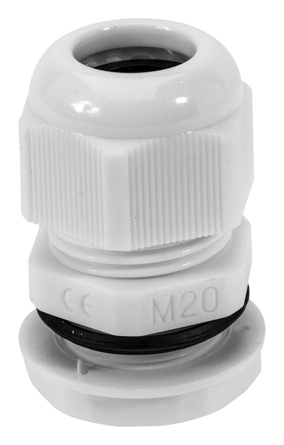 HELLERMANNTYTON NGM Series Grey Nylon Cable Gland, M20 Thread, 10mm Min, 14mm Max, IP68