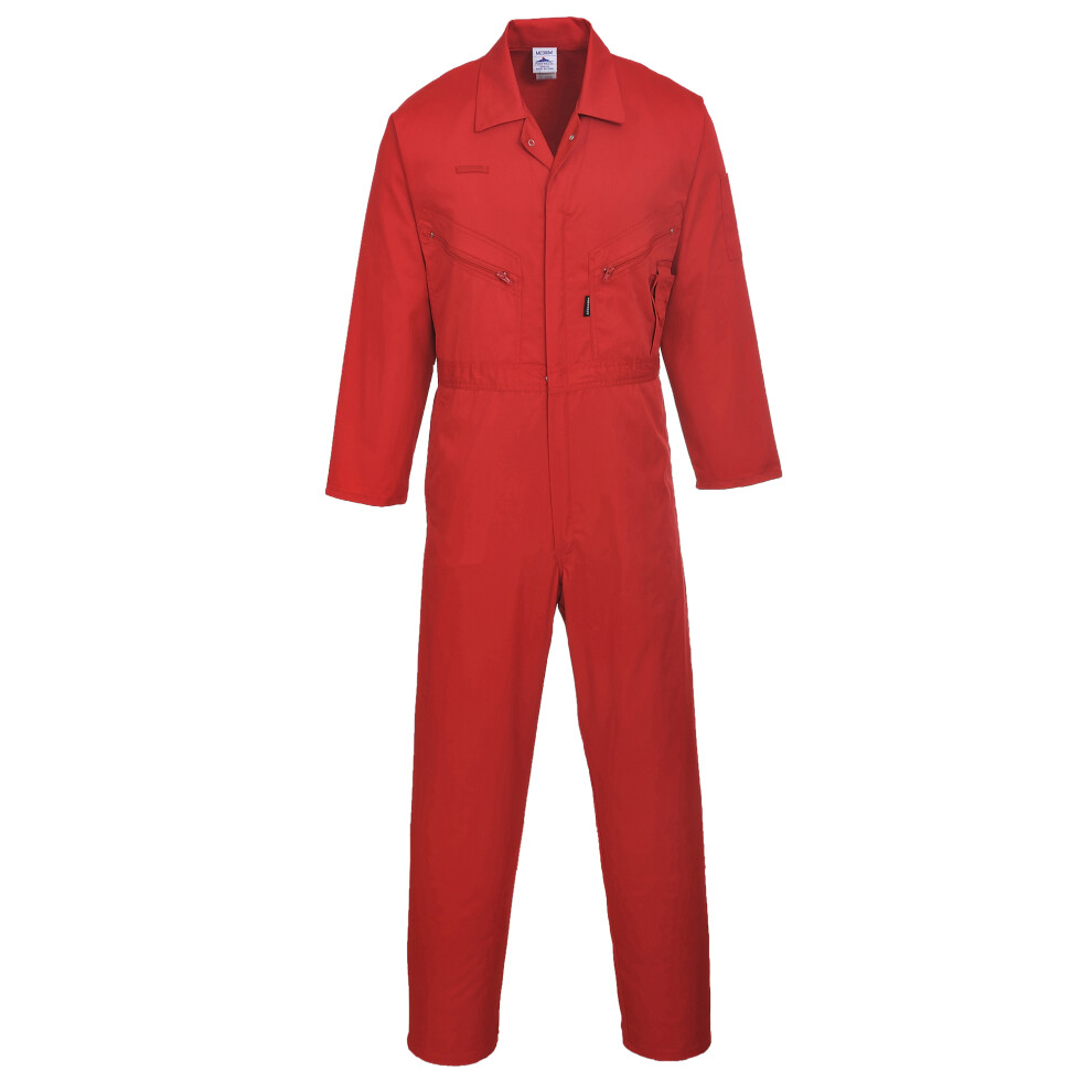Portwest Portwest Mens Liverpool-zip Workwear Coverall (2XL x Regular) (Red)