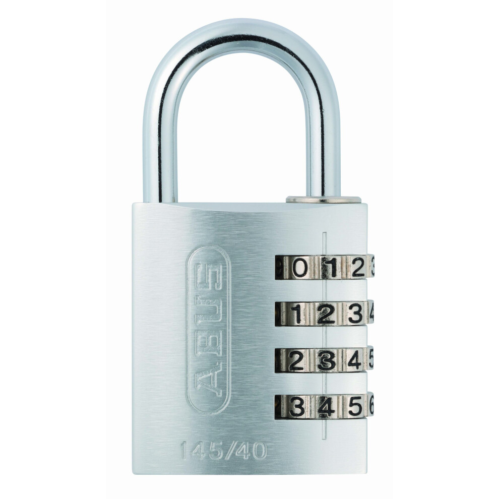 Abus 145/40 Silver C Aluminium Combination Padlock