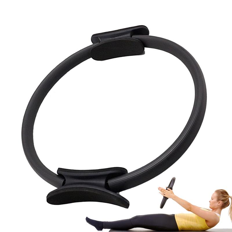 Binchi Keji Travel Pilates Ring 15-Inch Yoga and Pilates Ring Equipment Adductor Exerciser Pilates Accessories Thigh Exercise Gear for Inner Thigh black