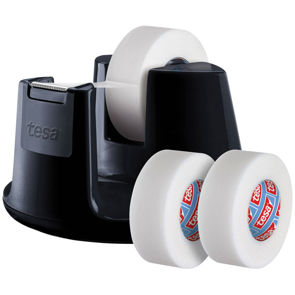 Tesa 53838-00000-02 Desk Tape dispenser Compact White includes tape