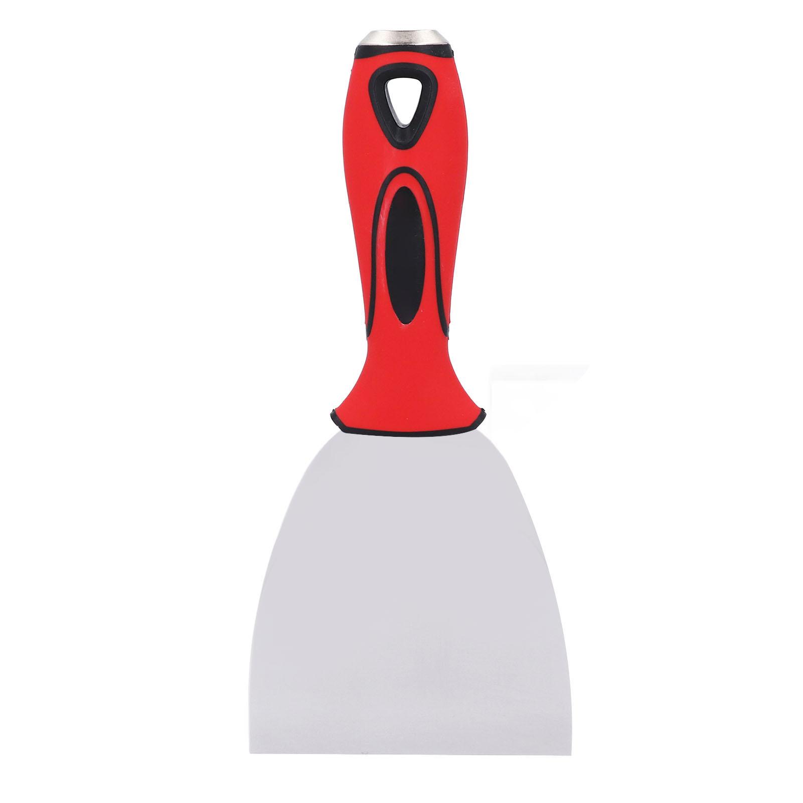 Vestidos Paint Scraper 4 Inch Stainless Steel Soft Rubber Non Slip Handle Putty Scraper Tool