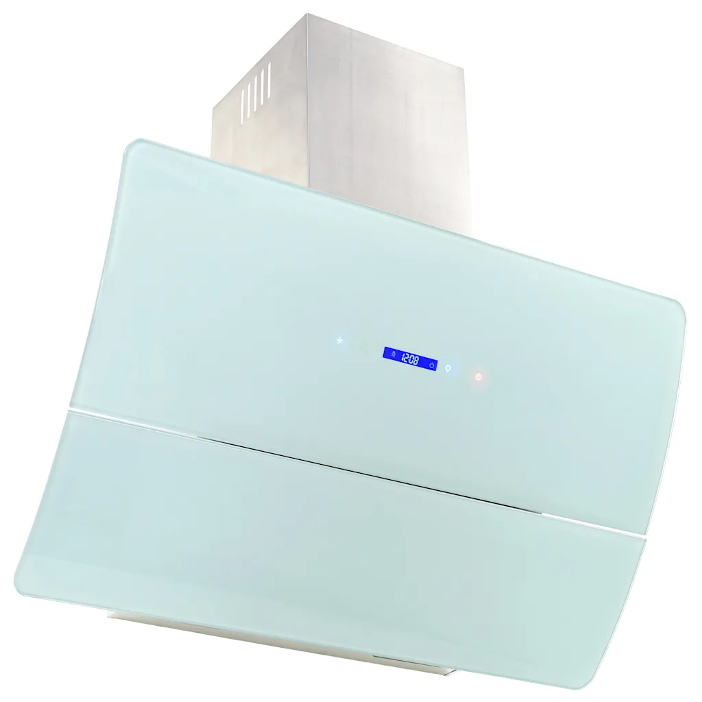 VidaXL House of Vida  vægmonteret emhætte rustfrit stål 756 m³/t. 90 cm hvid