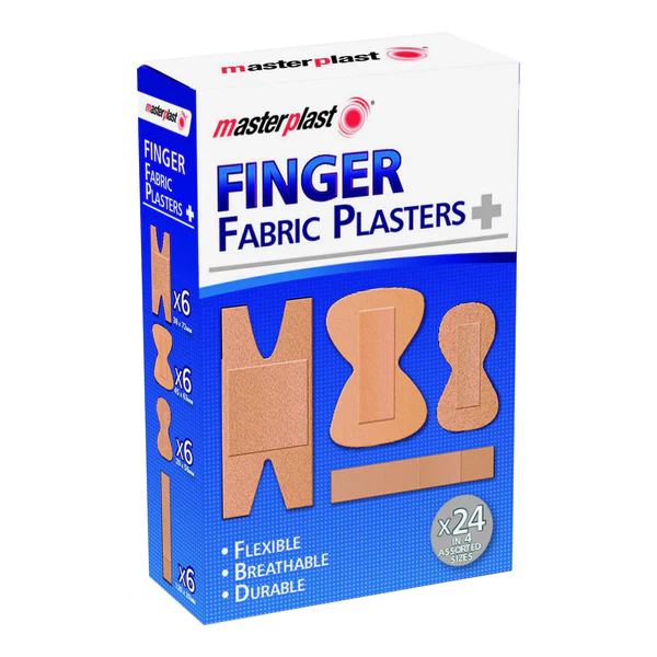Masterplast Assorted Finger Plasters - Pack Of 24